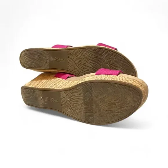 LIFESTRIDE, DELTA Slingback Wedge Hot Pink Sandals, Size 11M - Picture 4 of 7